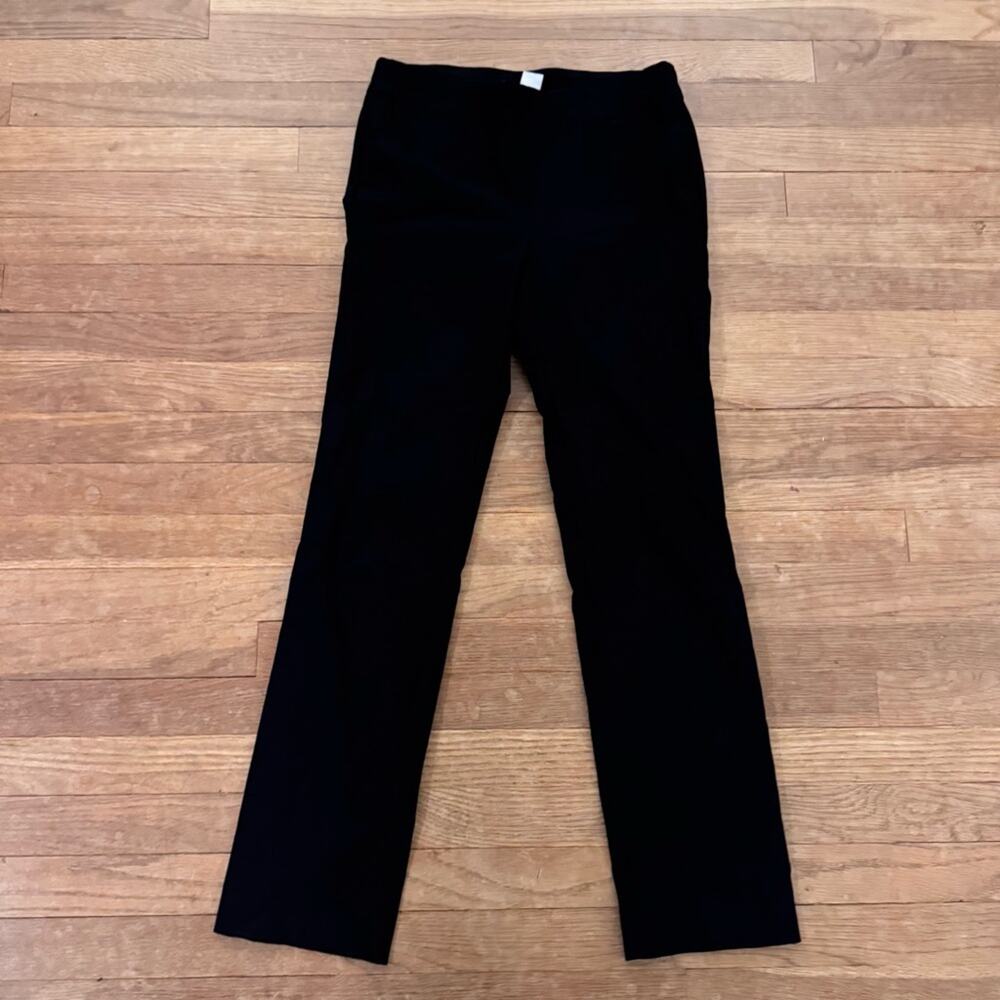 Chico's black stretchy straight leg pull on style dress pants size XS
b76